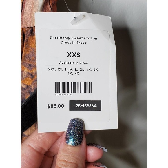 Modcloth Certifiably Sweet Cotton Dress in Trees Pink Size XXS - Picture 10 of 15